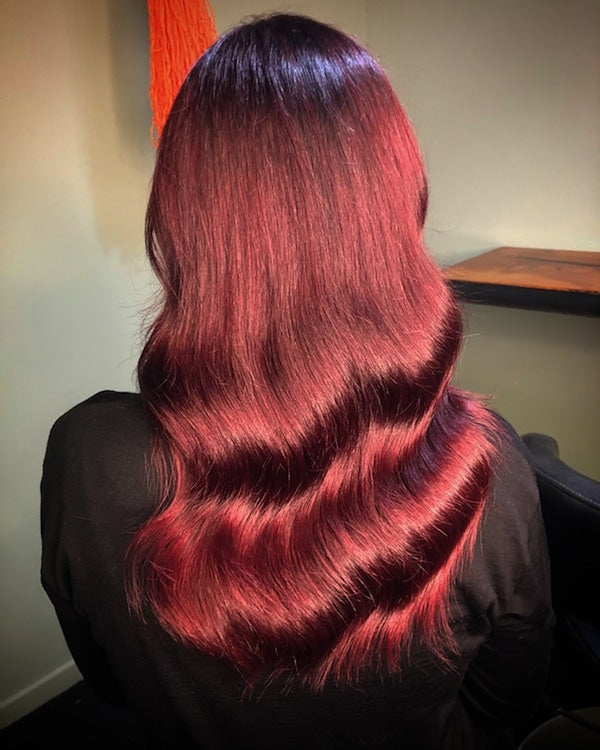 Global colour done by Chrome Hair Salon Christchurch
